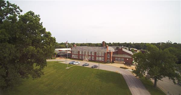 An aerial image of Ferguson Middle School
